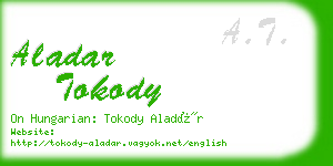 aladar tokody business card